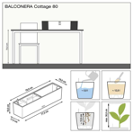   () Lechuza () Balconera Cottage 80 -
