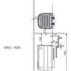    Sawo Savonia Combi SAVC-90NS-P-F